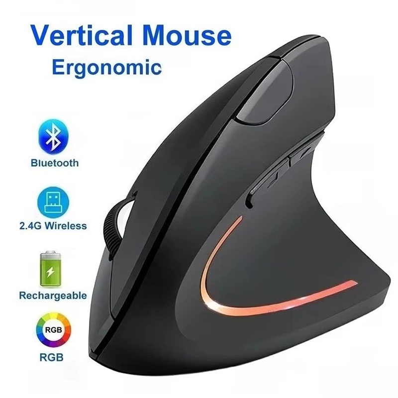 Desk Setup Ergonomic - Эргономичная вертикальная мышь 2,4 ГГц с