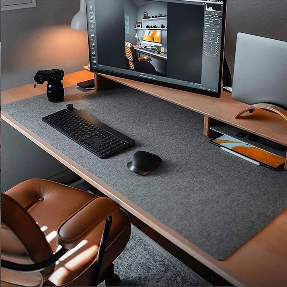 Desk Setup Ergonomic - Фетровый настольный коврик, компьютерный коврик для