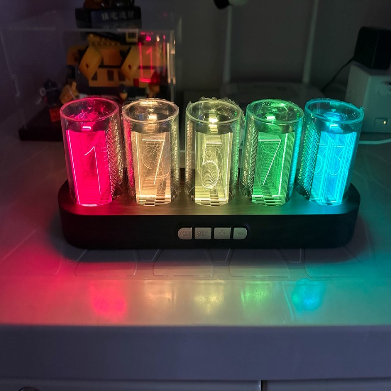 Desk Setup Youtube - Светодиодные часы Nixie Tube RGB Gaming