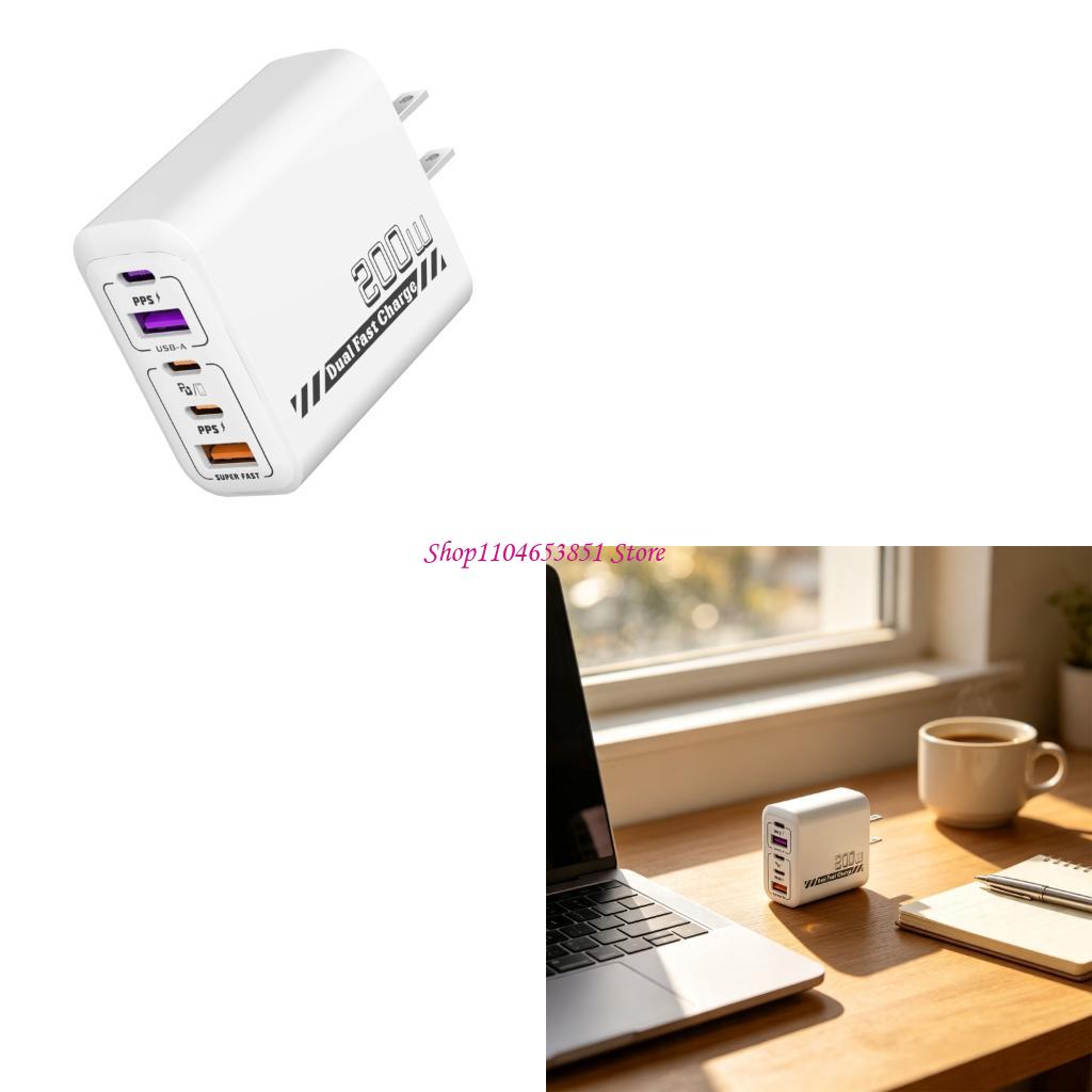 Desk Setup Tablet - 5-портовое быстрое зарядное устройство мощностью 200