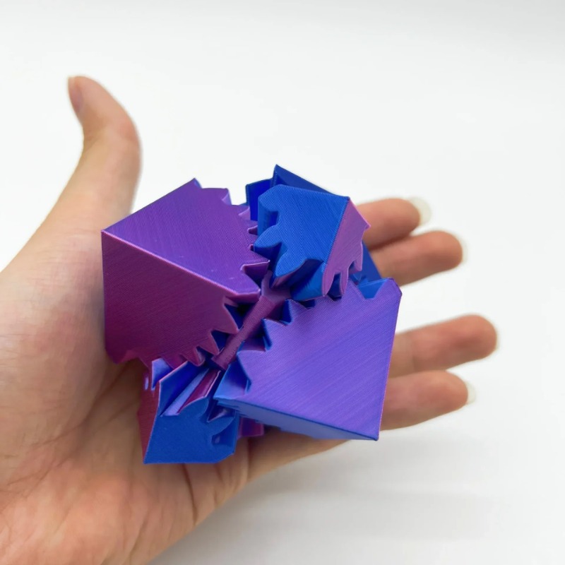 Desk Setup Gear - Украшение рабочего стола, 3D-печатный куб, игрушка,