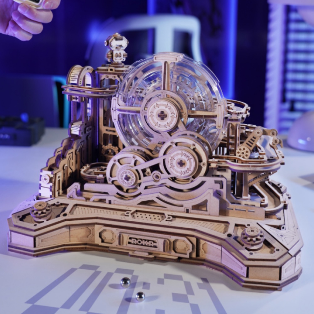 Desk Setup Gear - Robotime Rokr Pinball Модель Gear Ball