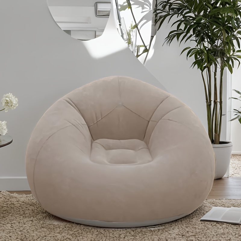 Desk Setup Ergonomic - Flocked PVC Inflatable Sofa Chair -
