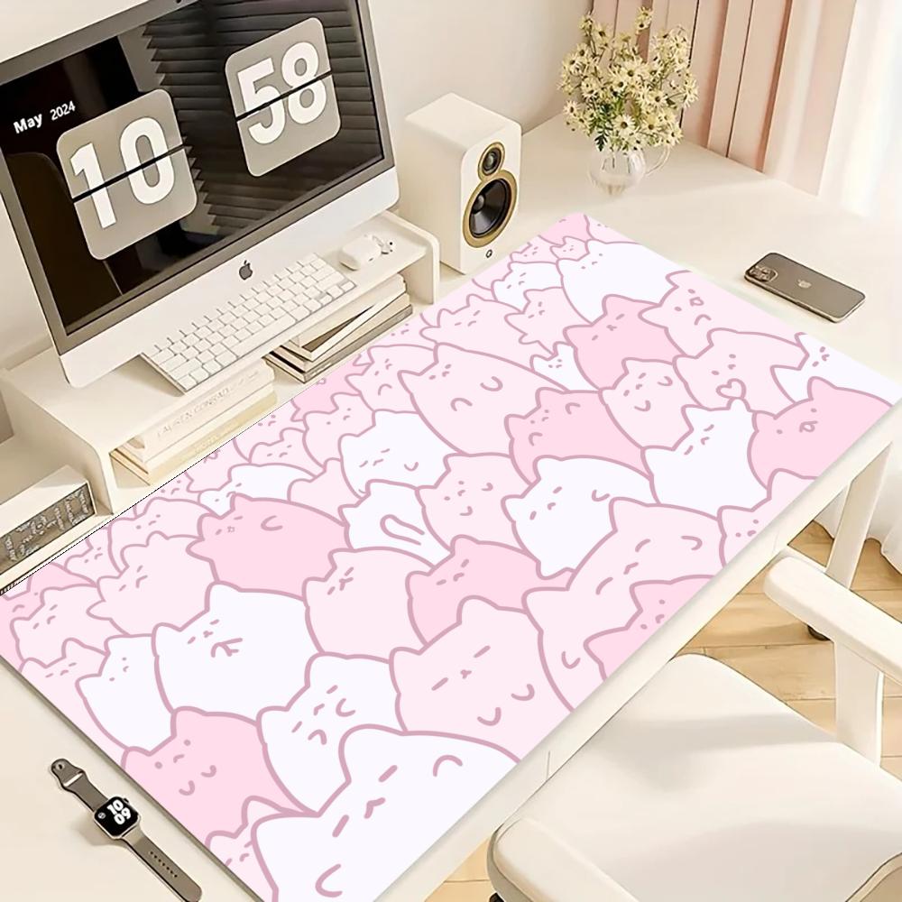 Игровой коврик для мыши, больш – обзор и цена Desk Setup Pink