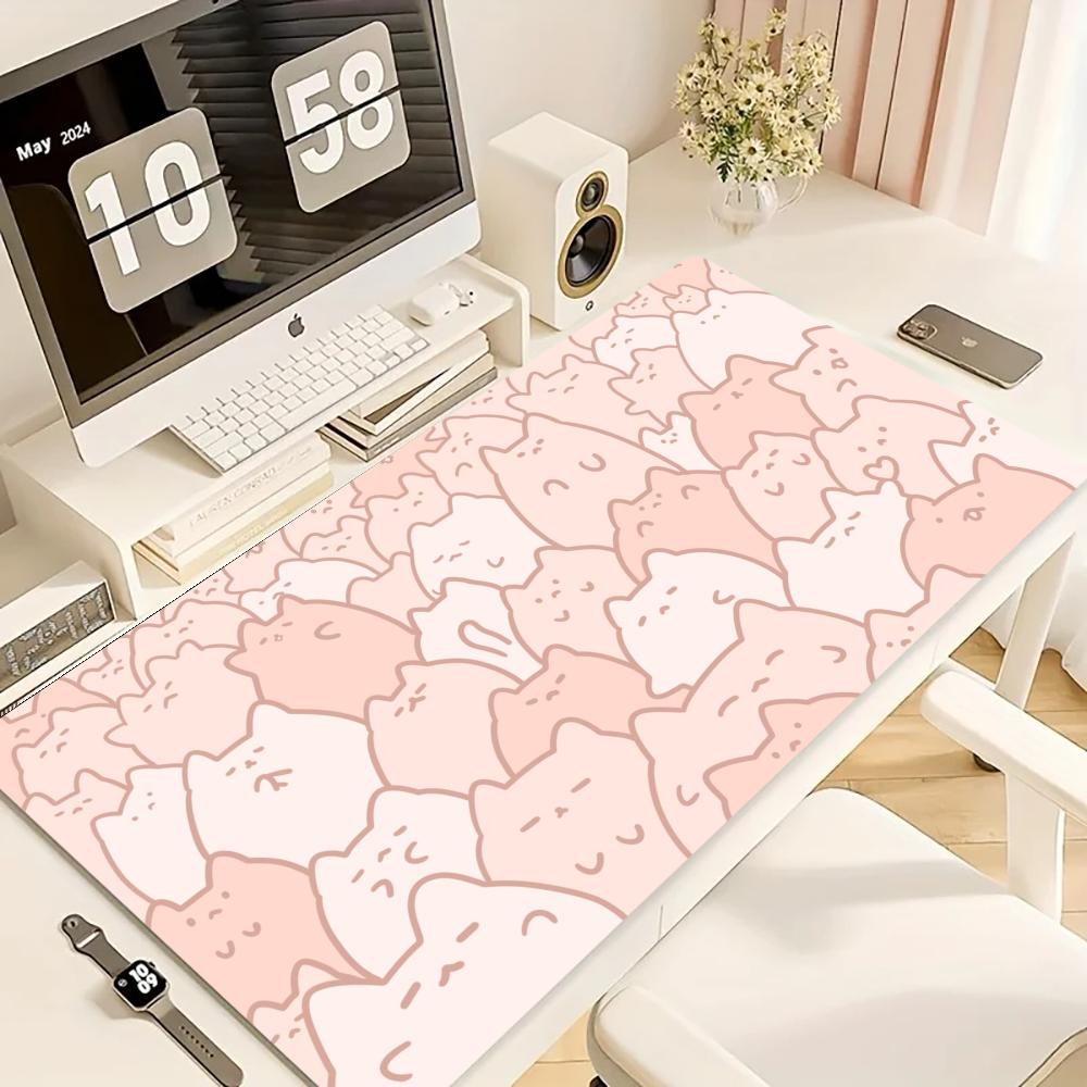 Игровой коврик для мыши, больш – обзор и цена Desk Setup Pink