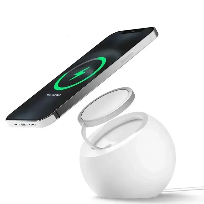 Магнитный беспроводной зарядны – обзор и цена Desk Setup Apple