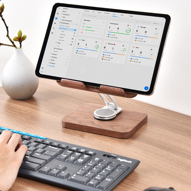 Подставка для iPad из черного  – обзор и цена Desk Setup Tablet