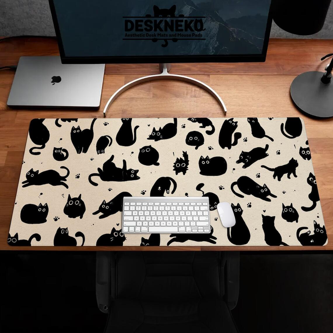 Милый черный кот, настольный к – обзор и цена Desk Setup Pink