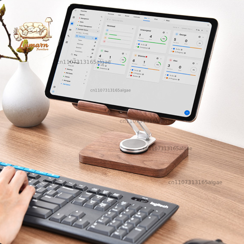 Подставка для iPad из черного  – обзор и цена Desk Setup Tablet