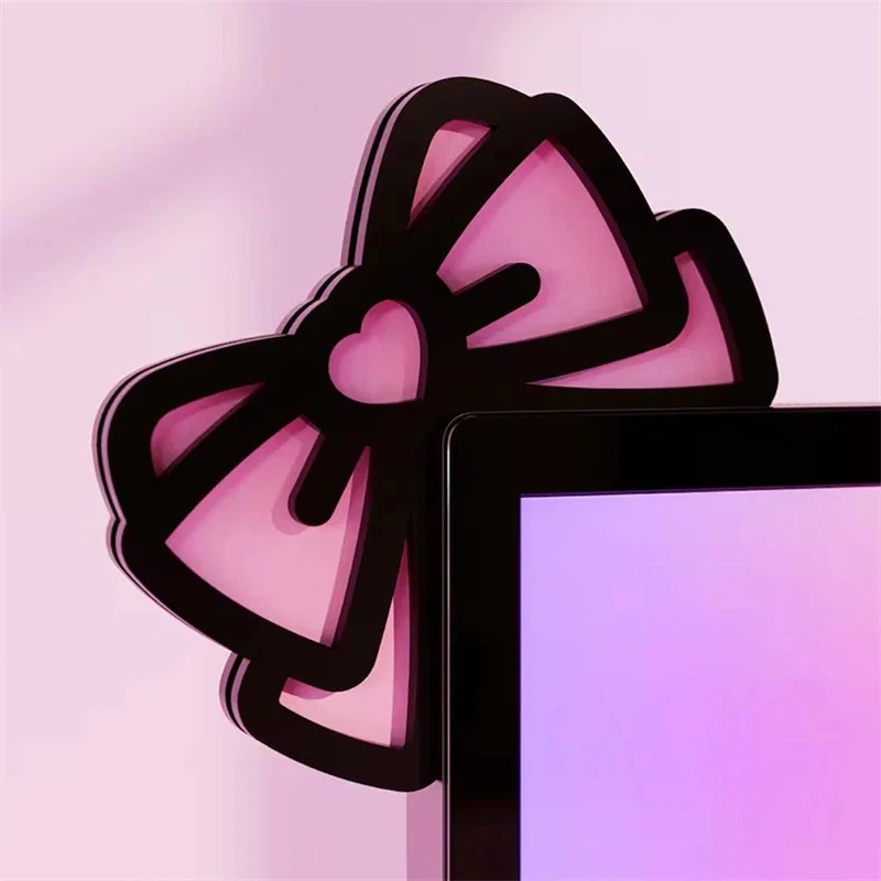 Kawaii розовый акриловый бант  – обзор и цена Desk Setup Pink