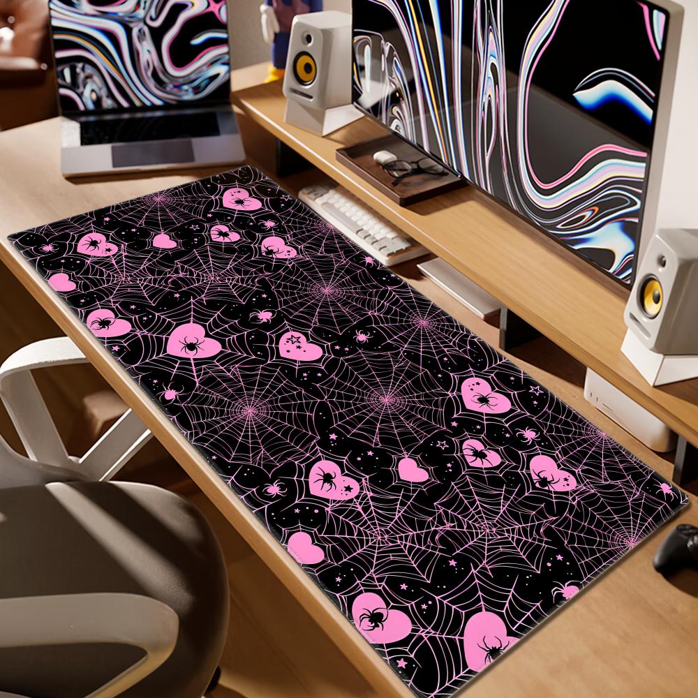 Коврик для стола 90x40 см с бе – обзор и цена Desk Setup Pink