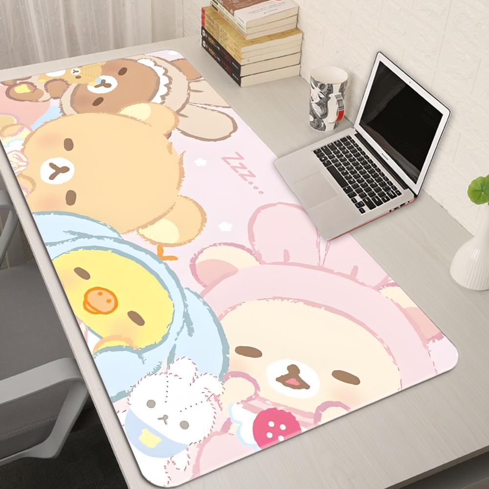 XXL мультяшный розовый коврик  – обзор и цена Desk Setup Pink
