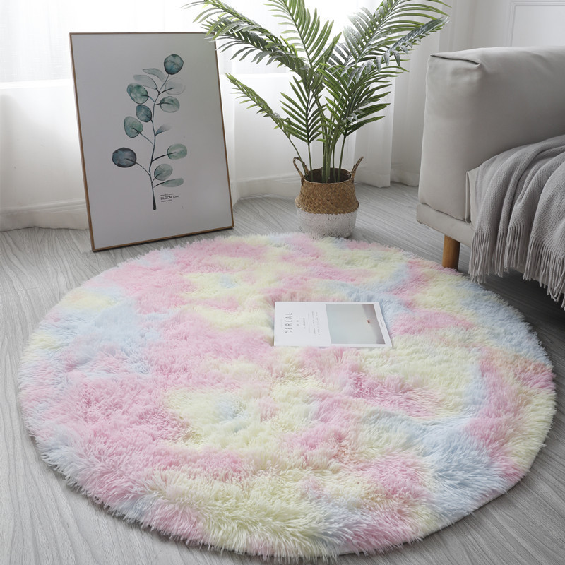 Супермягкий плюшевый круглый к – обзор и цена Desk Setup Girly