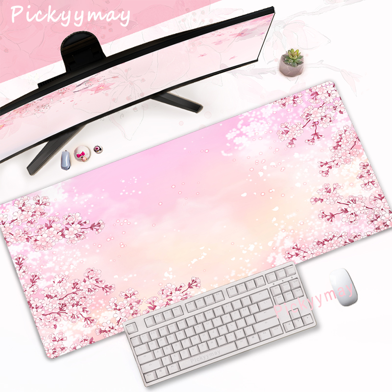 Игровой коврик для мыши CIFBUY – обзор и цена Desk Setup Pink