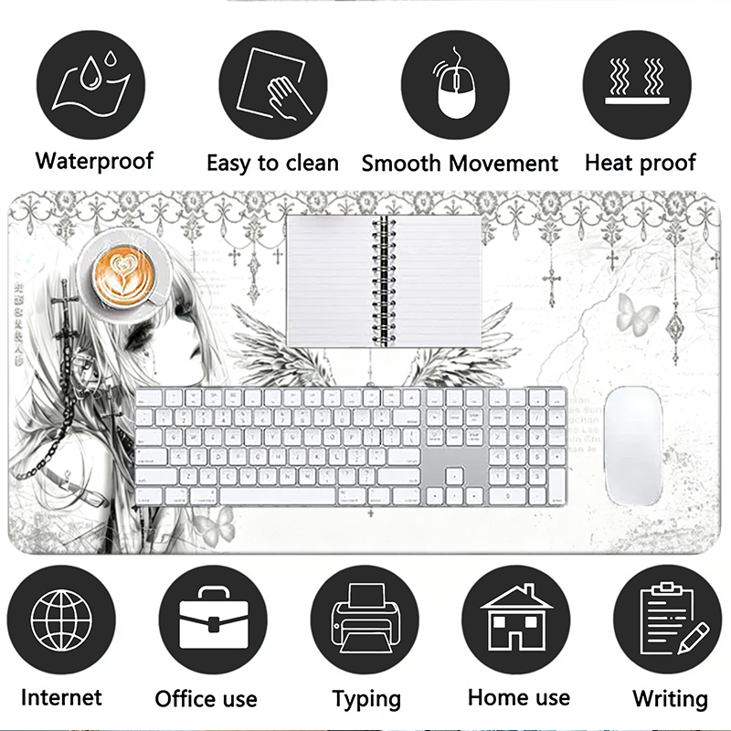 Кожаный коврик для мыши, черно – обзор и цена Desk Setup Ergonomic